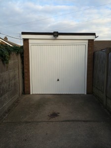 Steel up and over garage doors