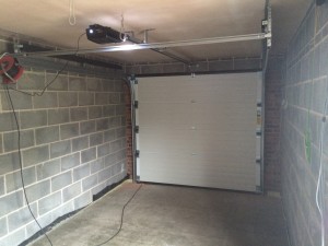 Byron Doors installation of a Ryterna 40mm insulated steel sectional garage door in Mansfield