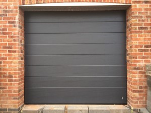 Byron Doors installation of a Ryterna 40mm insulated steel sectional garage door in Mansfield