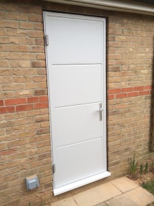 Byron Doors installation of a Ryterna sectional garage side door in Grantham, Lincolnshire.