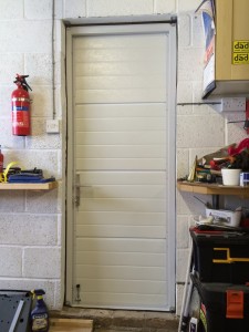 Byron Doors installation of a Ryterna sectional garage side door in Grantham, Lincolnshire.