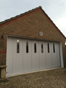 Byron Doors installation of a Ryterna side sliding sectional garage door in Grantham, Lincolnshire.