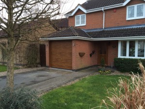 Byron Doors installation of a Ryterna 40mm insulated steel sectional garage door in Mansfield