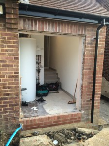 Side hinged garage doors installed by Byron Doors in Finchley, London.