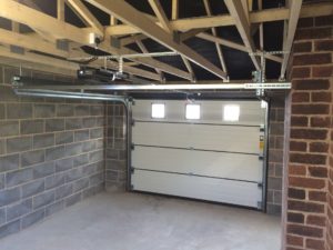 Byron Doors installation of a Ryterna 40mm insulated steel sectional garage door in Mansfield