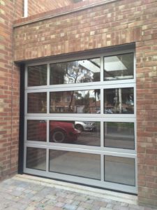 Byron Doors installation of a Ryterna FV Thermo aluminium sectional garage door in Spalding.