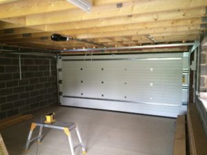 Byron Doors installation of a Ryterna 40mm insulated steel sectional garage door in Mansfield