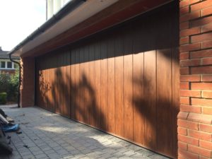 Byron Doors installation of a Ryterna side sliding sectional garage door in Ascot, Berkshire.
