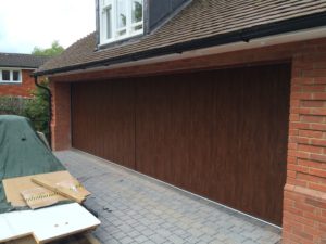 Byron Doors installation of a Ryterna side sliding sectional garage door in Ascot, Berkshire.